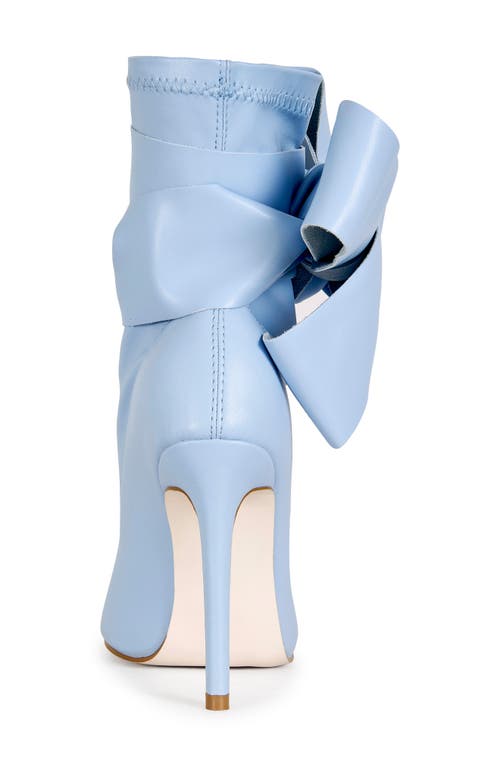 Azalea Wang Klarice Open Toe Bootie In Blue