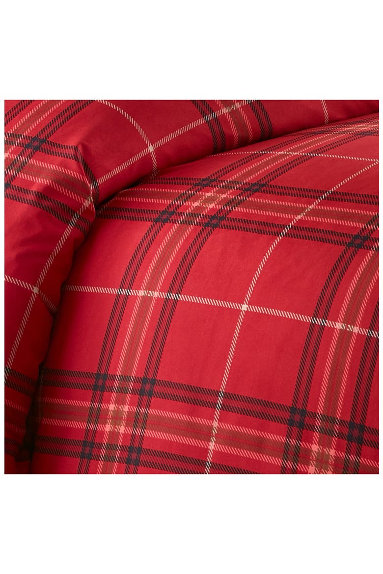 Vilano Plaid Duvet Cover Set, Alternate, color, PLAID RED