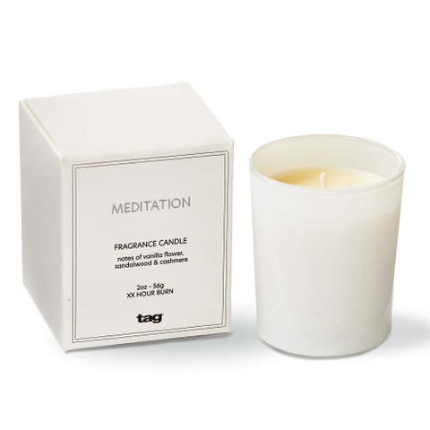 Meditation Votive Candle Scented White Flame Everyday Use