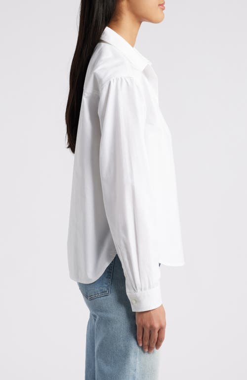 Beachlunchlounge Cammi Cotton Button-up Shirt In White