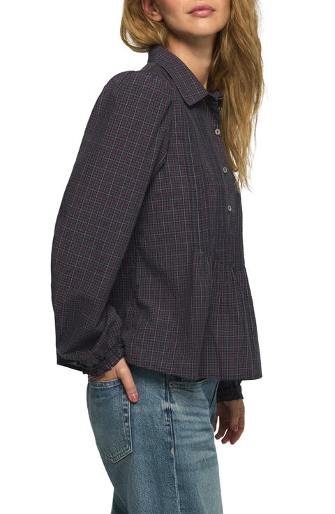Pintucked Cotton Shirt