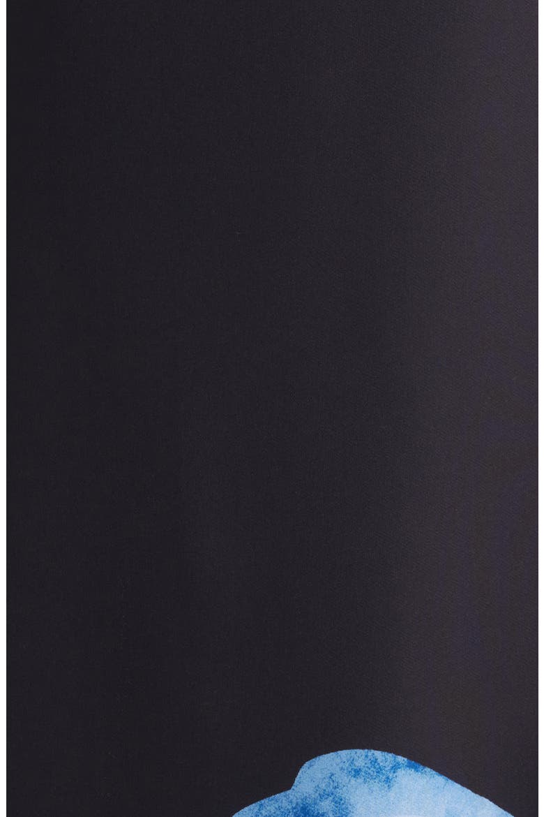 Floral A-Line Midi Dress, Alternate, color, ANNE BLACK MULTI