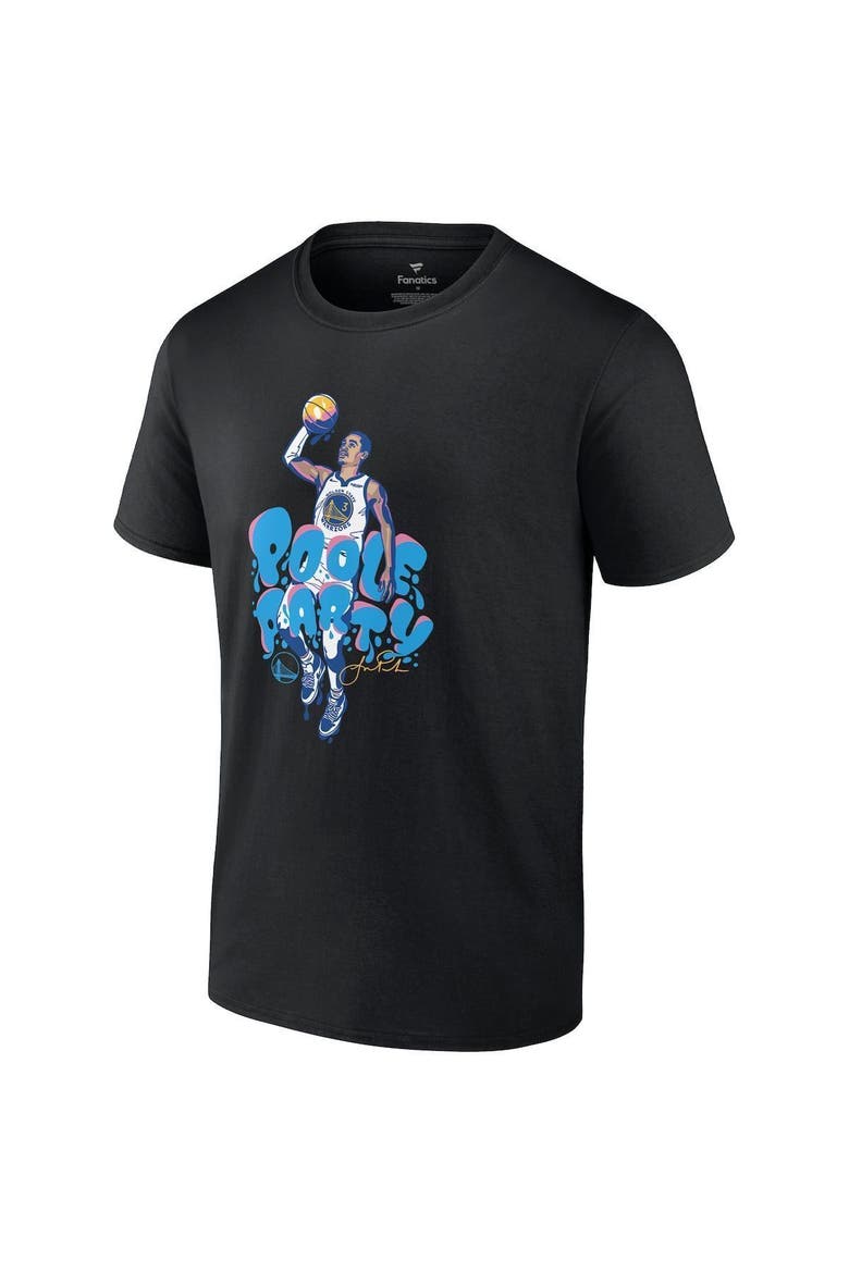 Men's Fanatics Branded Jordan Poole Black Golden State Warriors Poole Party T-Shirt, Alternate, color, Black