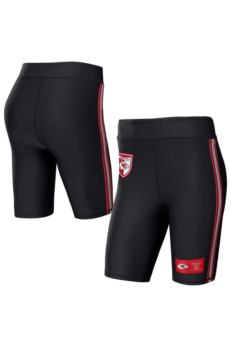 Women's WEAR by Erin Andrews Black Kansas City Chiefs Biker Shorts, Main, color, Black