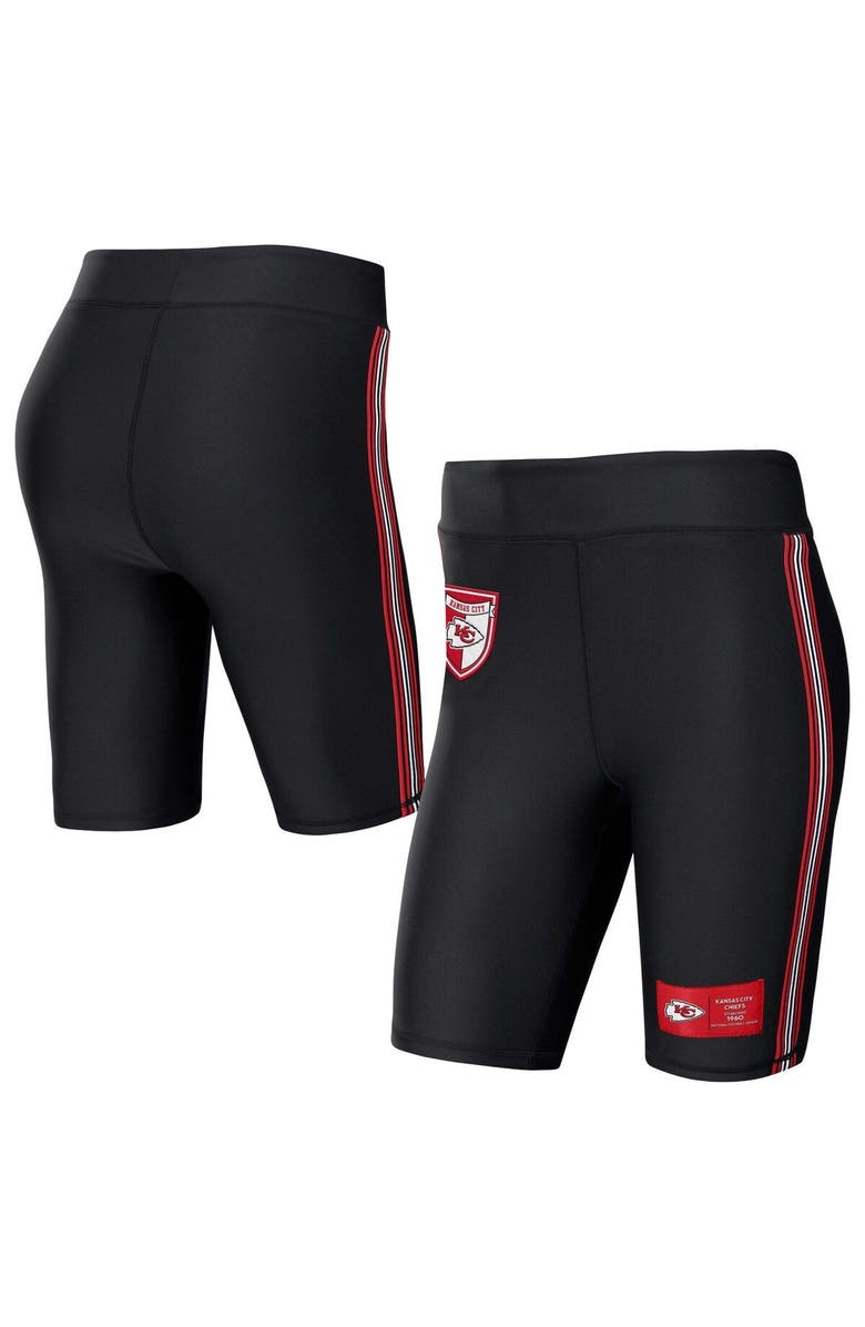 WEAR by Erin Andrews Women's WEAR by Erin Andrews Black Kansas City Chiefs Biker Shorts, Main, color, 