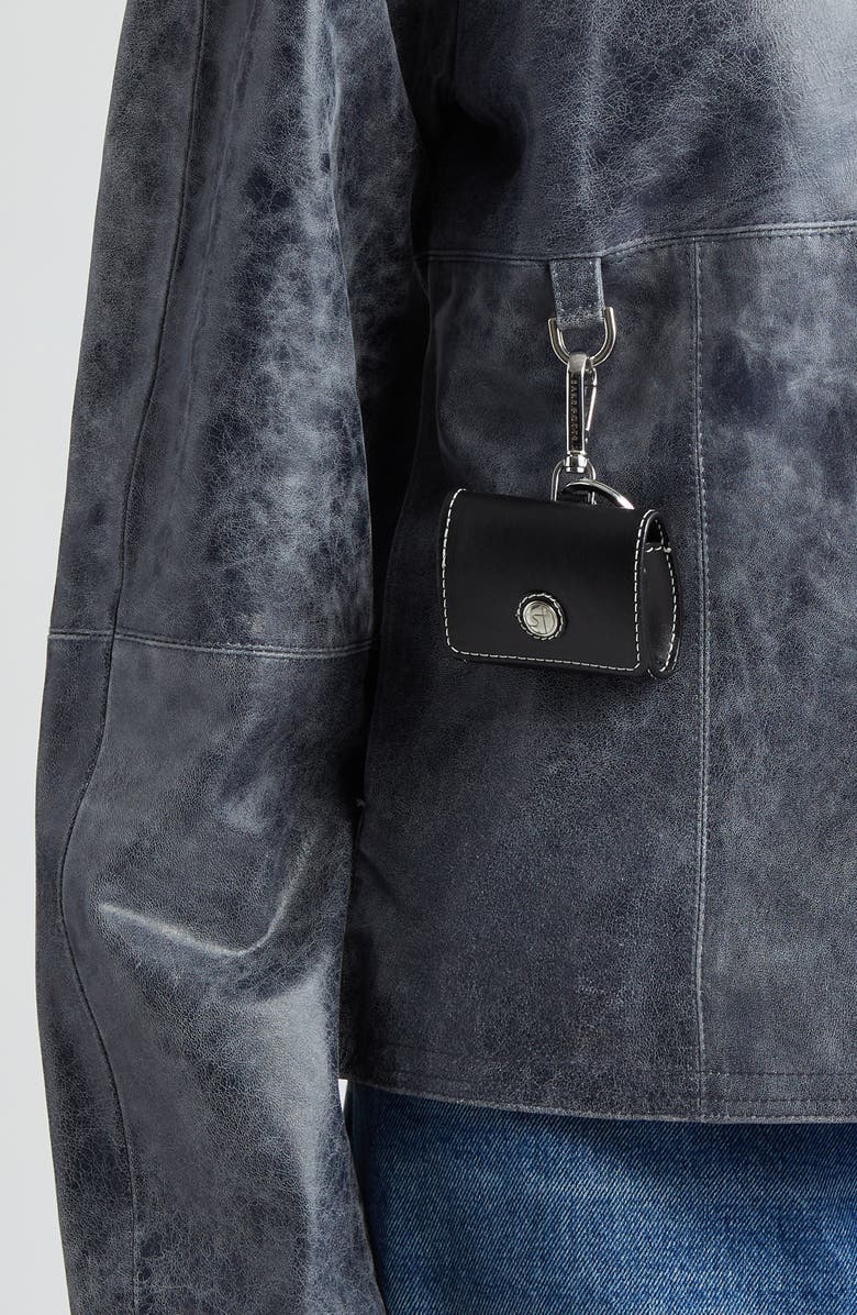 Saks Potts Daria Leather Jacket, Alternate, color,