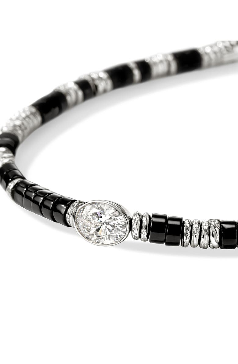 John Hardy Lovestruck<sup>™</sup> Heishi Lab Grown Diamond Bracelet, Alternate, color, Silver