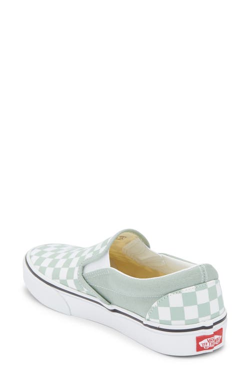 Vans Classic Slip-on Sneakers Color Theory Checkerboard Grey In Gray