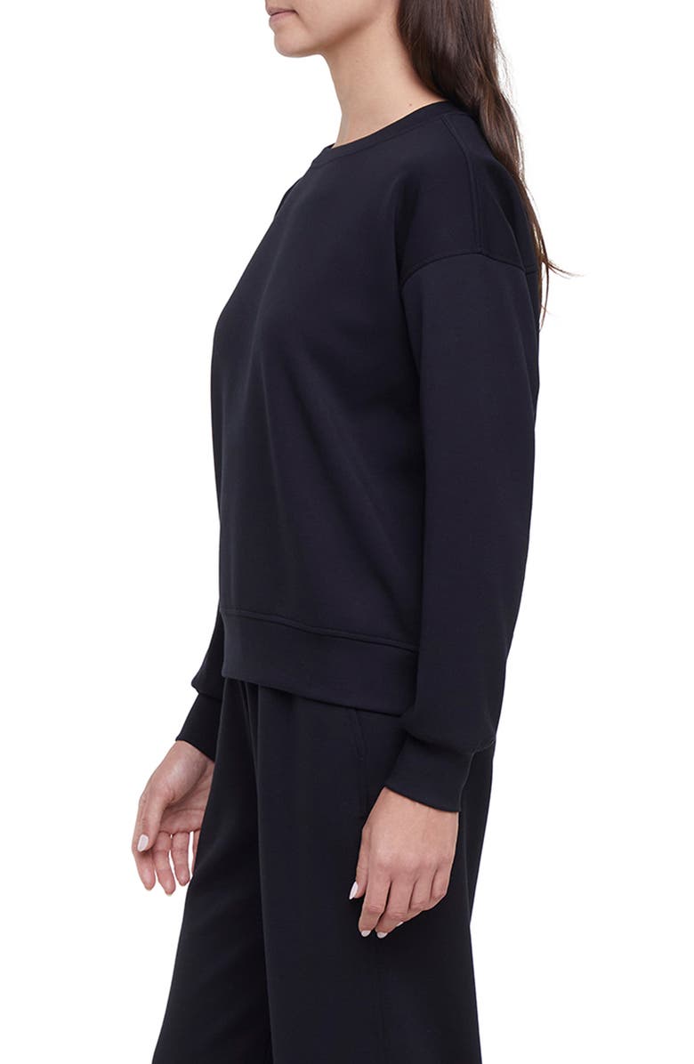 Three Dots Lana Relaxed Fit Pullover, Alternate, color, Black Beauty