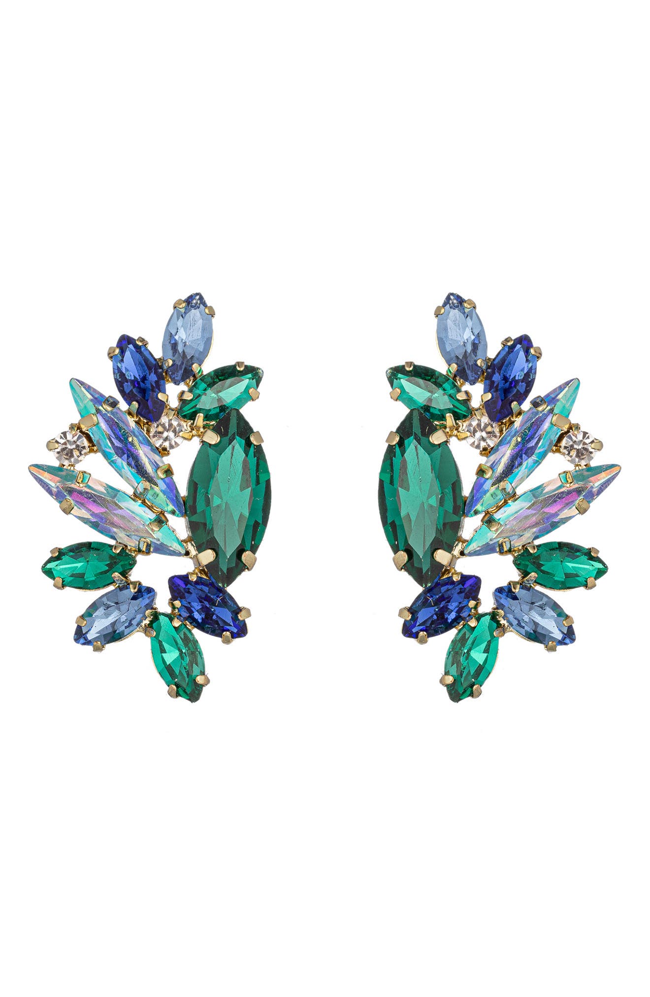 EYE CANDY LOS ANGELES Gold-Tone Gala Statement Earrings