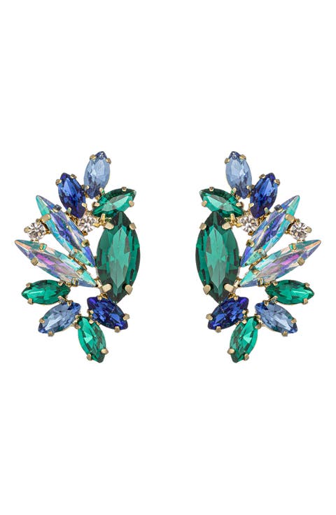 Gold-Tone Gala Statement Earrings