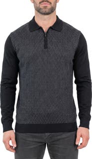 Maceoo Quarter Zip Cotton & Cashmere Sweater