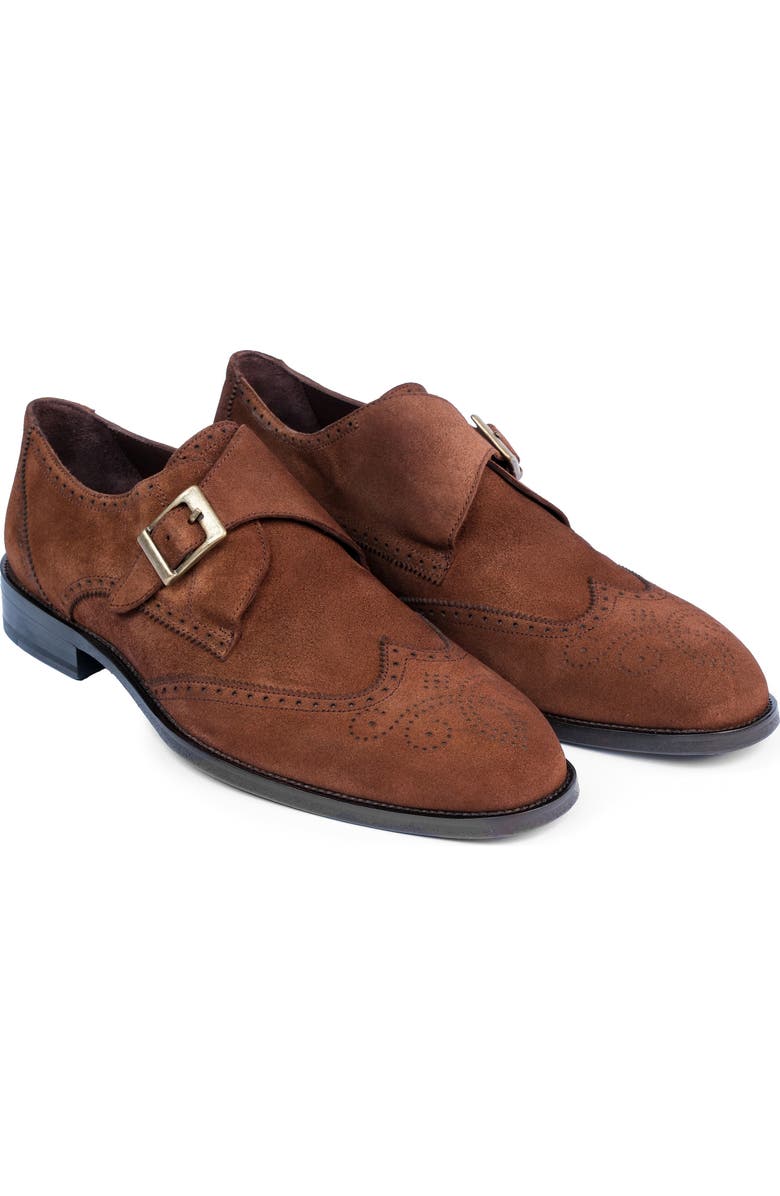 VELLAPAIS Clinton Wingtip Monk Strap Loafer, Alternate, color,