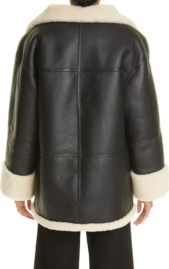 Menfi Oversize Genuine Shearling Coat