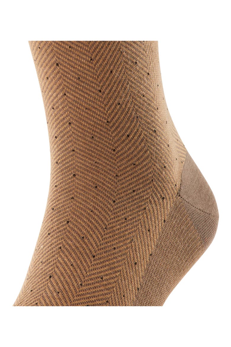 Sensitive Herringbone Wool Blend Socks, Alternate, color, HAZEL