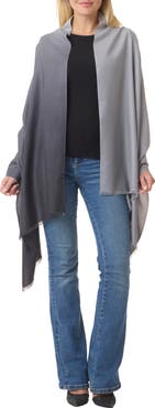 Vince Dip Dye Wool & Cashmere Wrap