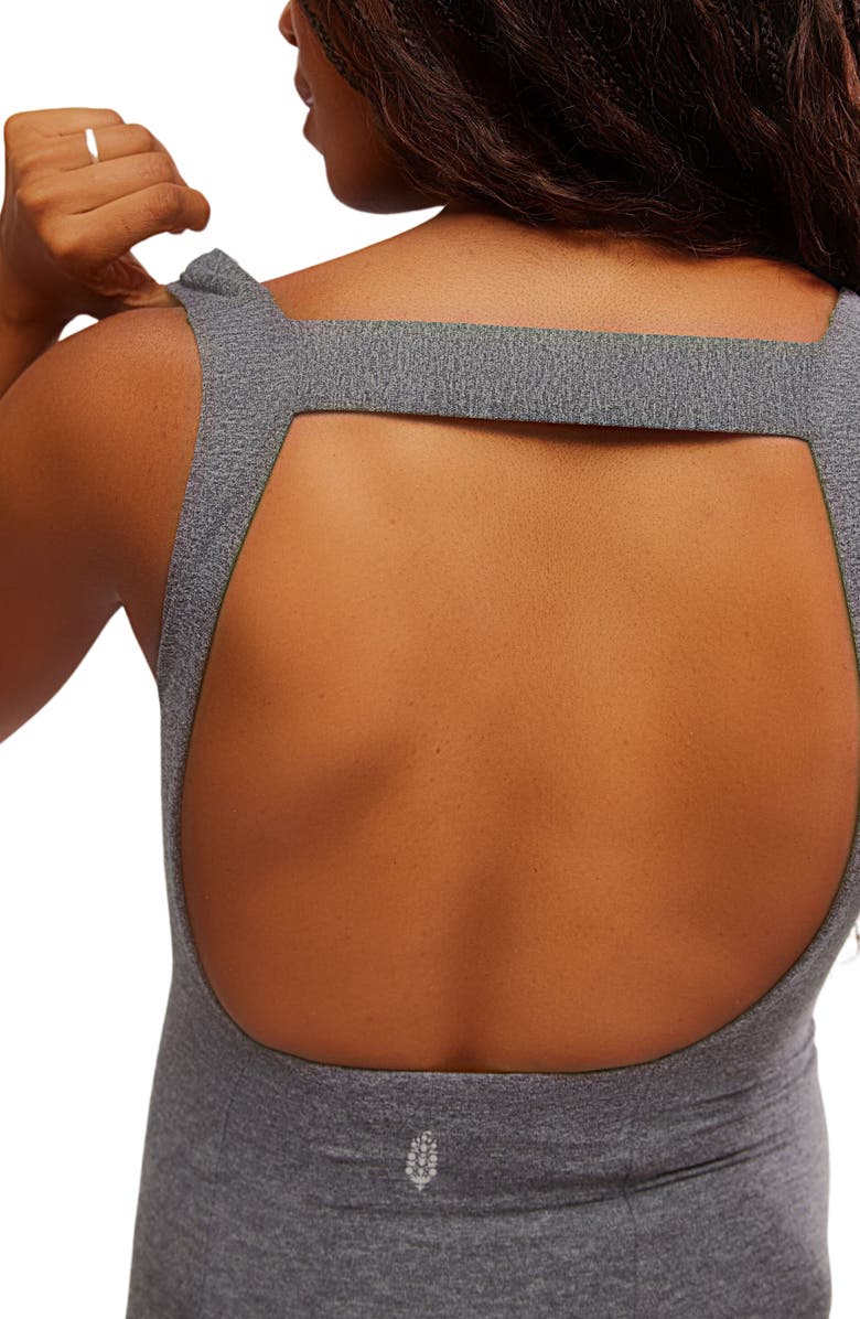 Free People FP Movement x Hatch Jumpsuit, Alternate, color, Black Heather