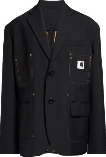 sacai × Carhartt Reversible Jacket【1】 Sacai Carhartt WIP Reversible Bonded Suiting Jacket | Nordstrom