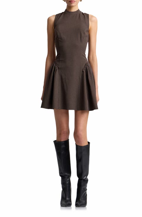 Sleeveless Flounce Minidress