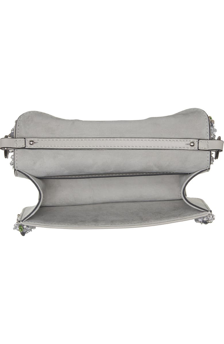 Valentino Garavani Small Jeweled Locò Leather Shoulder Bag, Alternate, color,