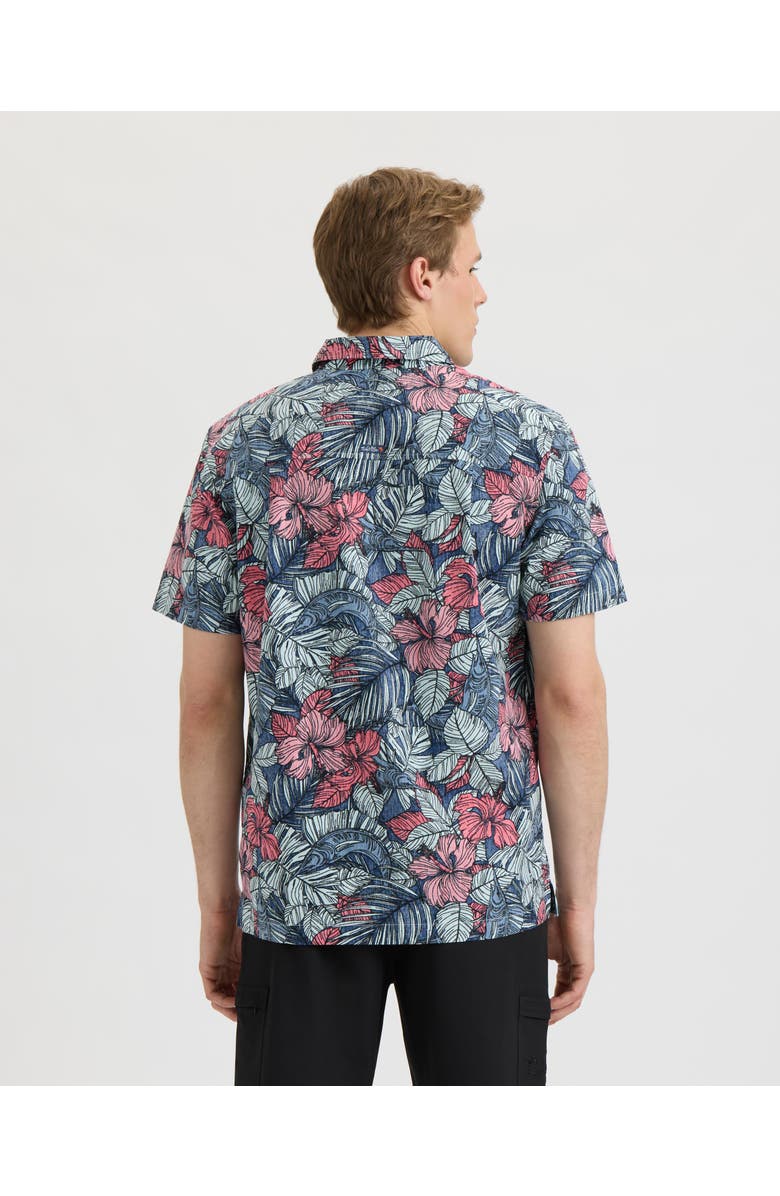 Salt Life Sailfish Blossom Woven Shirt, Alternate, color, Midnight