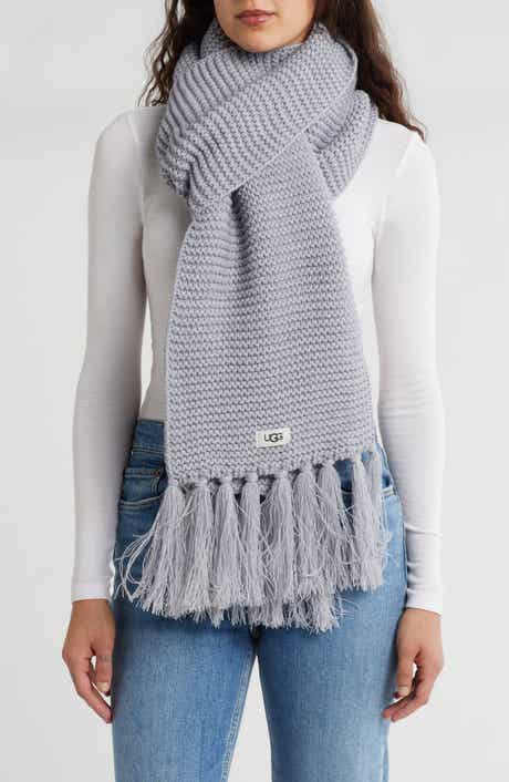 UGG® UGG Fringe Trim Knit Scarf