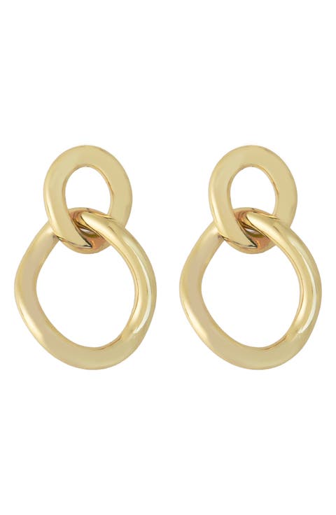 Polished Link Drop Earrings