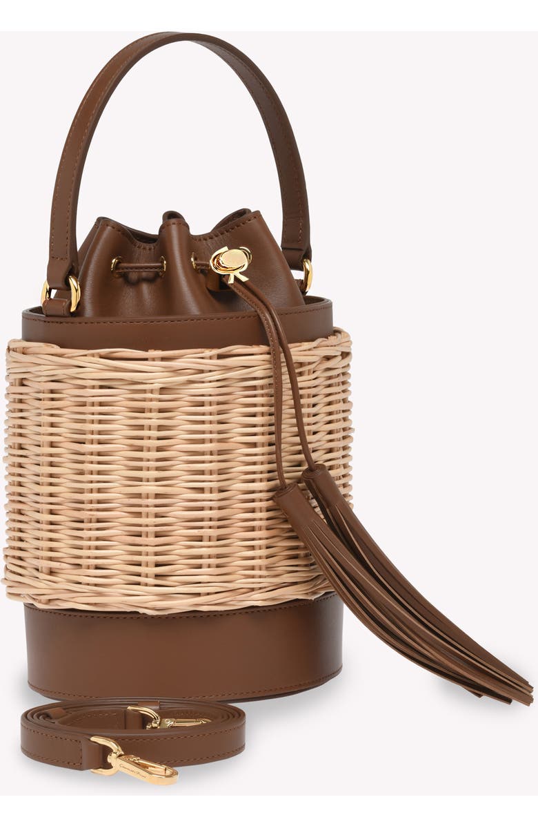 Gianvito Rossi Cestino Sienna Crossbody Bag, Alternate, color, Brown Leather