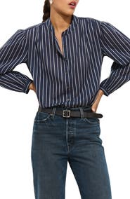 Alex Mill Ali Stripe Cotton Voile Button-Up Shirt