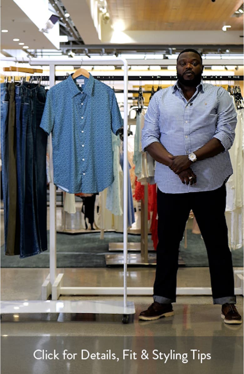 Sun Print Tech Short Sleeve Button-Up Shirt, sales video thumbnail