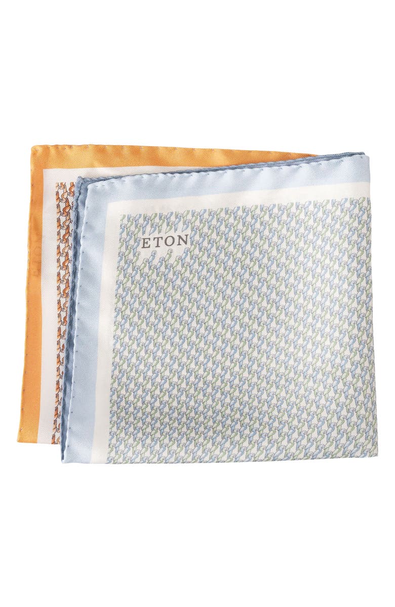 Eton Four-in-One Silk Pocket Square, Main, color, 