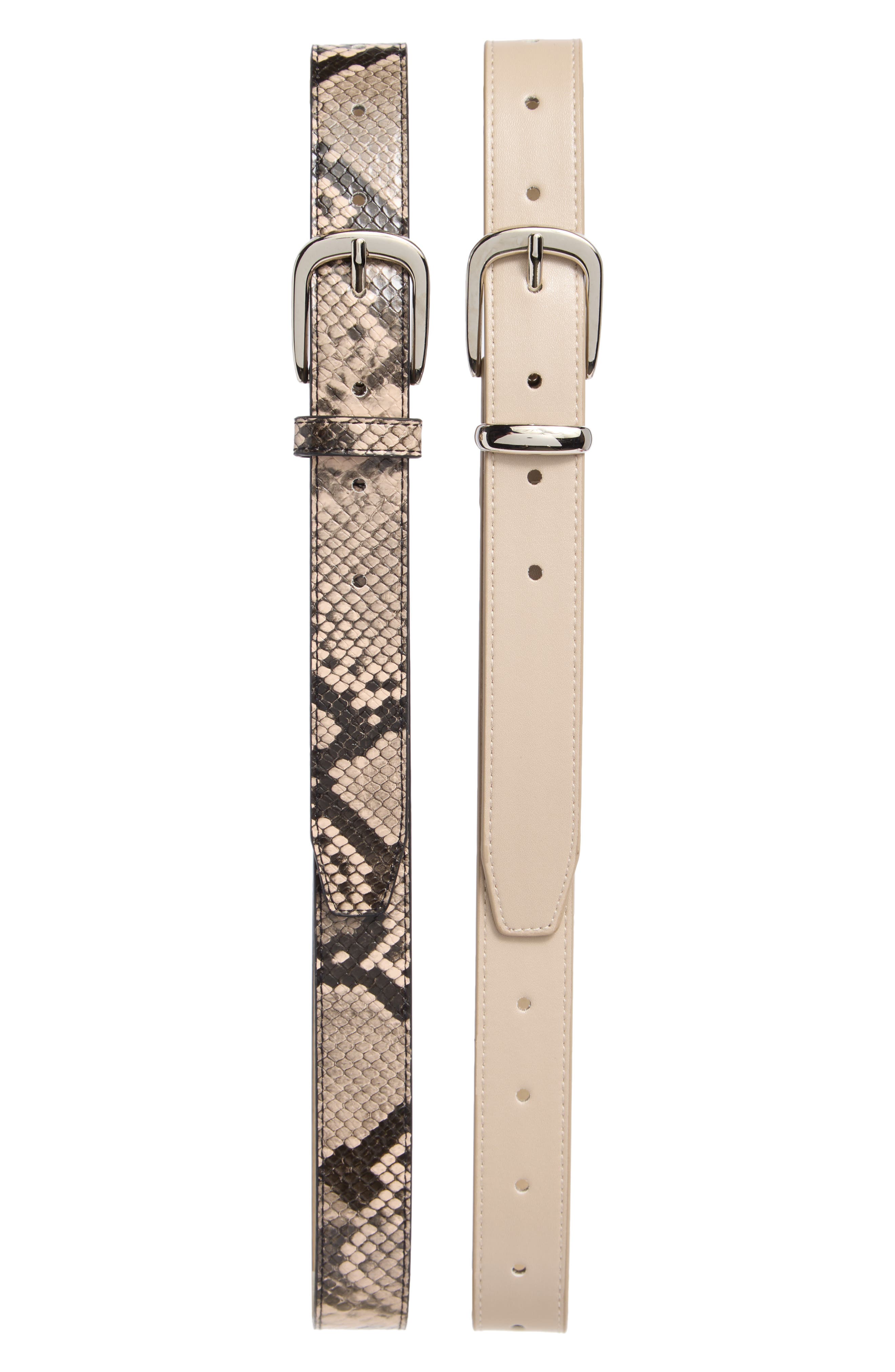 Steve Madden 2-for-1 Assorted Faux Leather Belts
