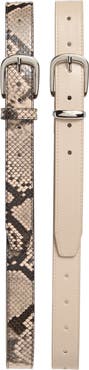 Steve Madden 2-for-1 Assorted Faux Leather Belts