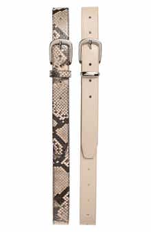 Steve Madden 2-for-1 Assorted Faux Leather Belts