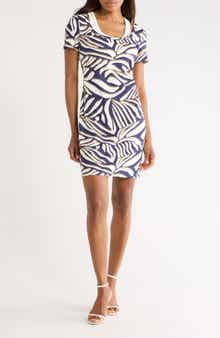 Diane von Furstenberg Maeve Short Sleeve A-Line Dress