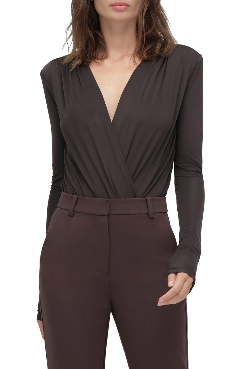 Favorite Daughter The Slinky Date Bodysuit, Main, color, Espresso