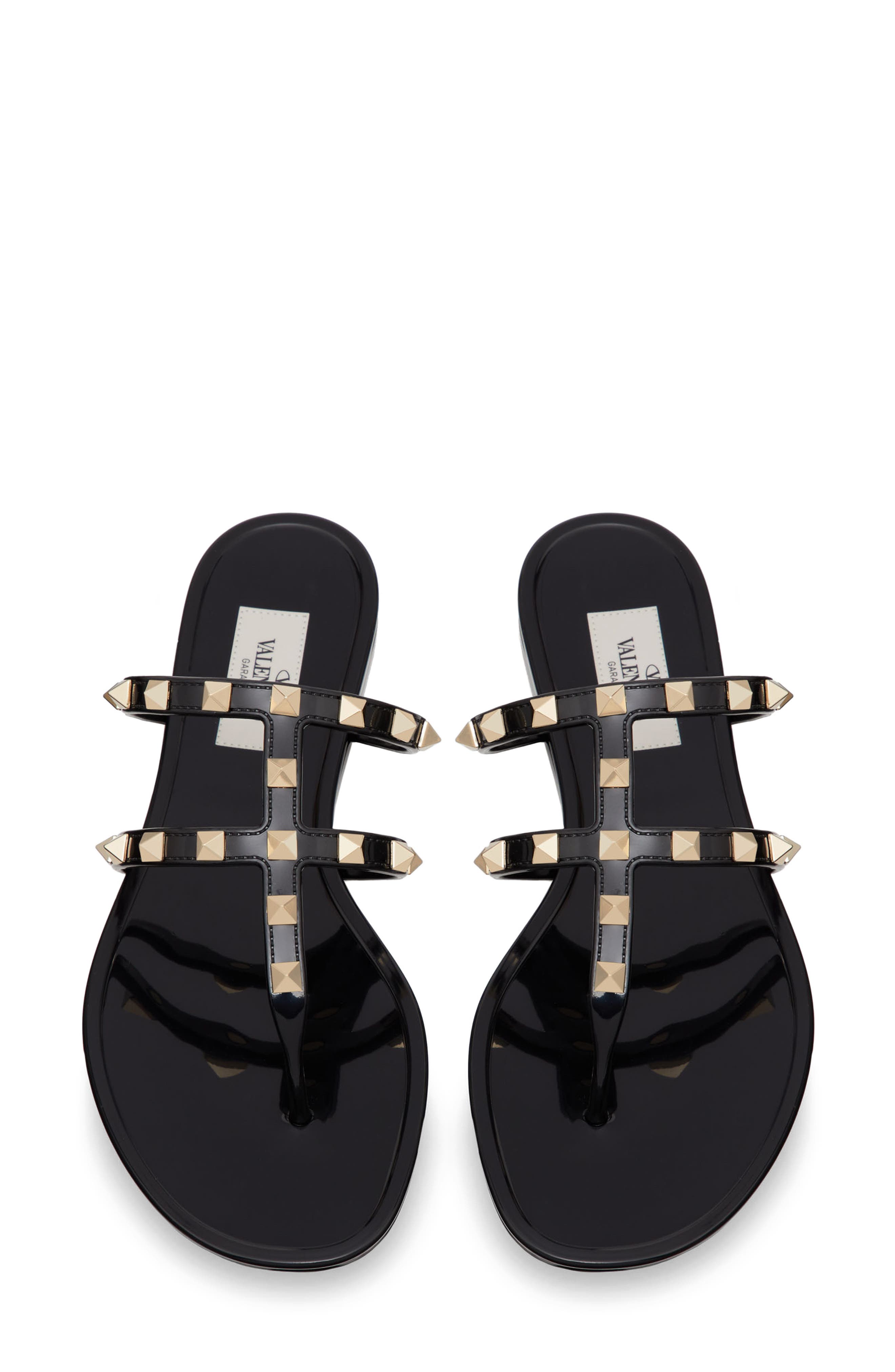 Valentino Garavani Rockstud Jelly Sandal, Alternate, color, 