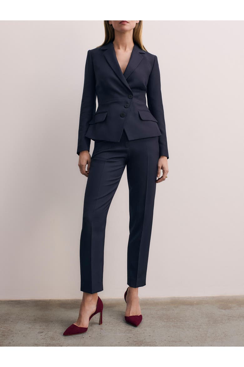 Tavira Wool Pants, Alternate, color, Navy
