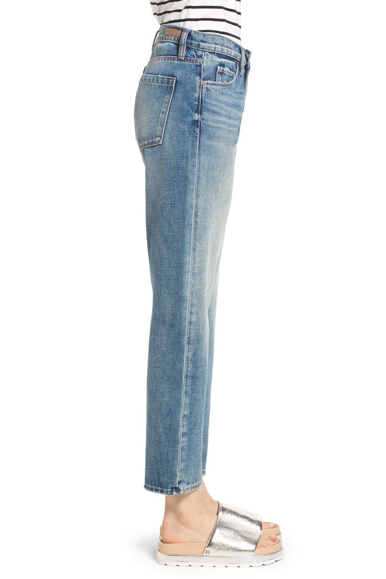 The Crosby High Waist Straight Leg Jeans, Alternate, color, KINGPIN