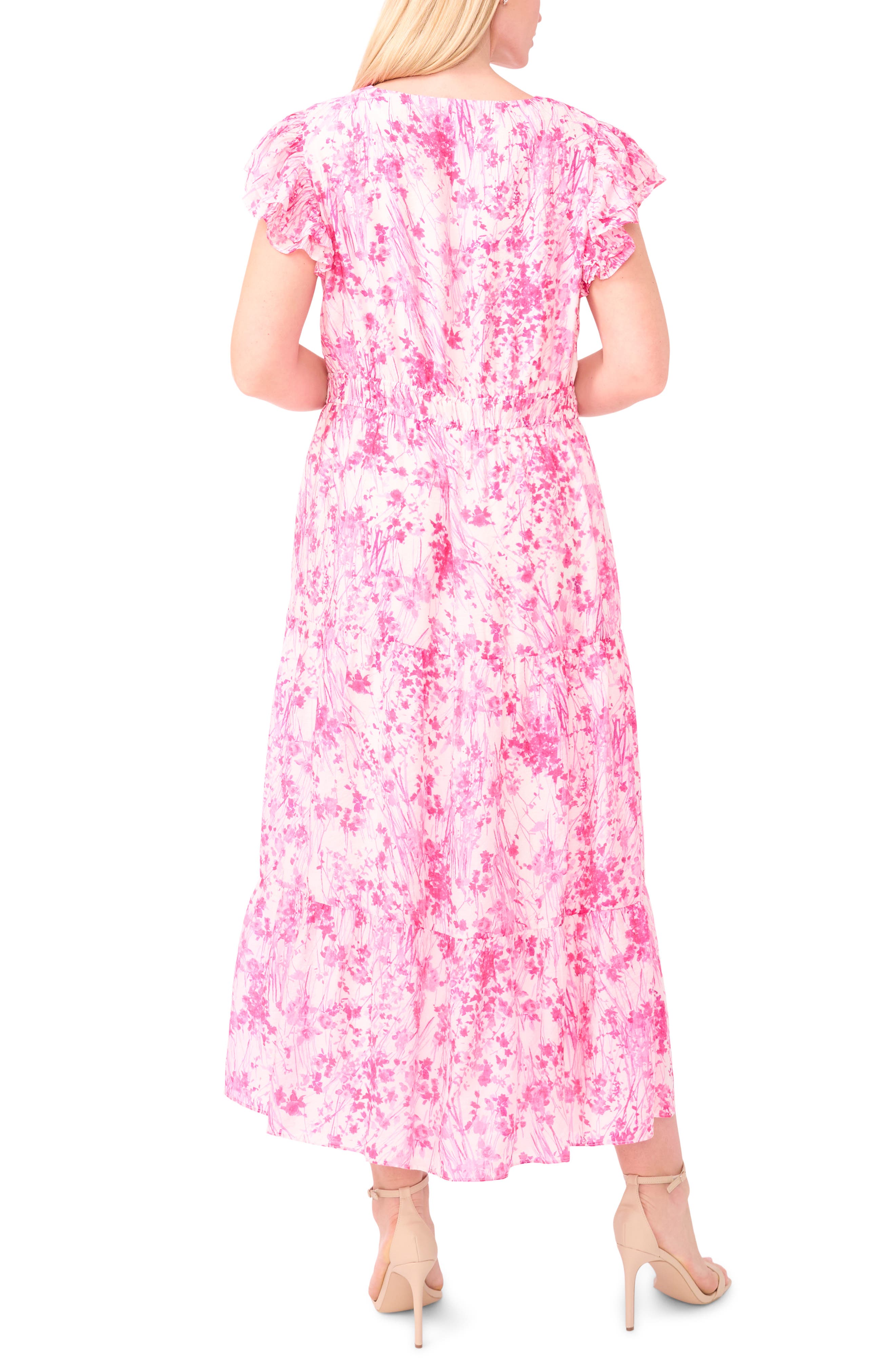 Double Ruffle Sleeve Midi Dress - image 2