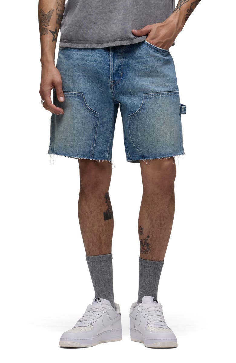 Hudson Jeans Cutoff Denim Carpenter Shorts, Main, color,