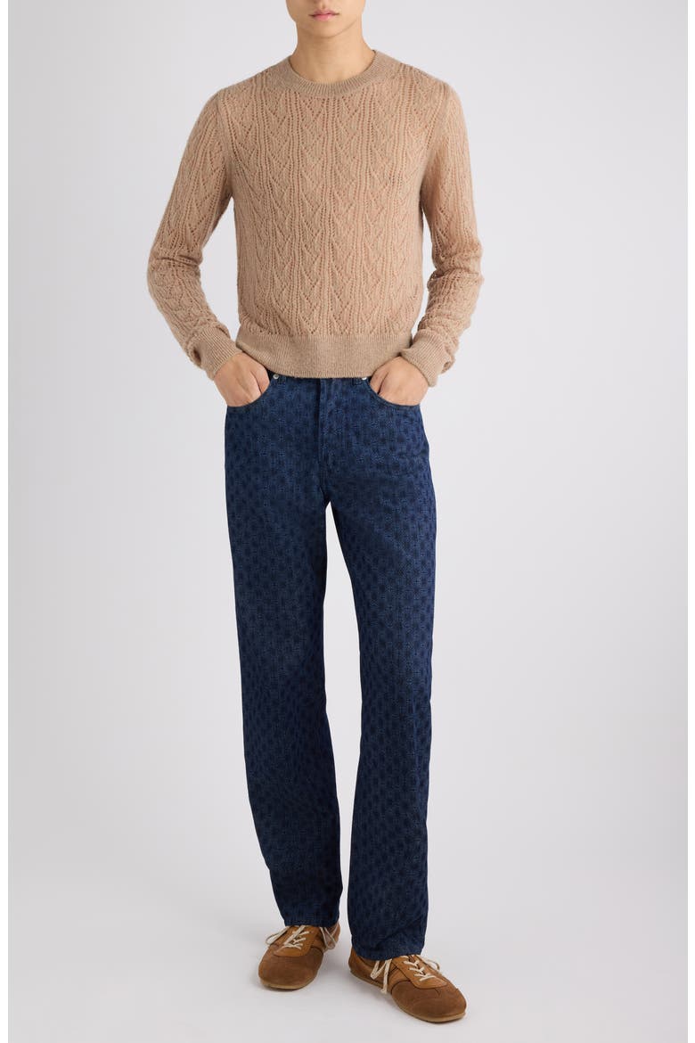 Moxie Open Stitch Sweater, Alternate, color, OLIVE