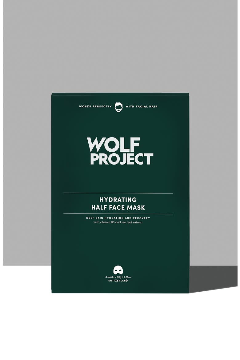 4-Pack Hydrating Face Sheet Masks, Alternate, color, GREEN
