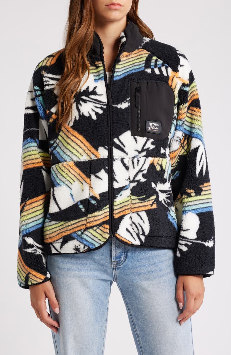 Rip Curl High Tide Hoffman Polar Fleece Zip Jacket, Alternate, color, 
