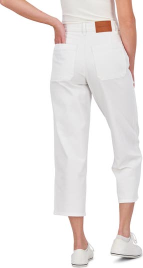 High Waist Crop Wide Leg Jeans