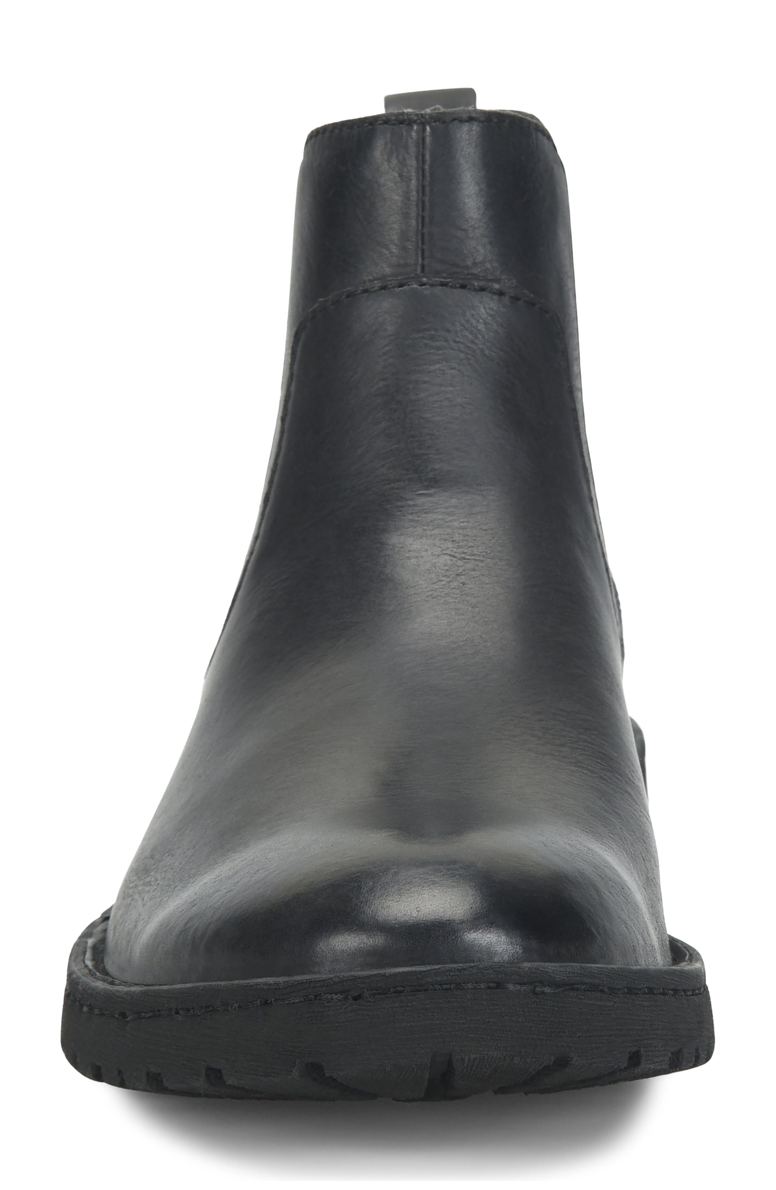 Julian II Leather Chelsea Boot, Alternate, color, BLACK