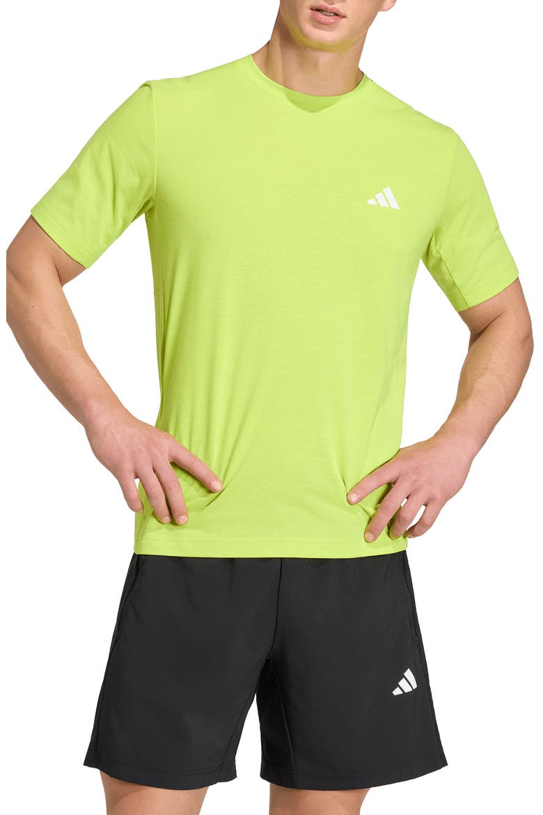 Workout Essentials Climacool FeelReady T-Shirt, Main, color, SEMI SOLAR YELLOW