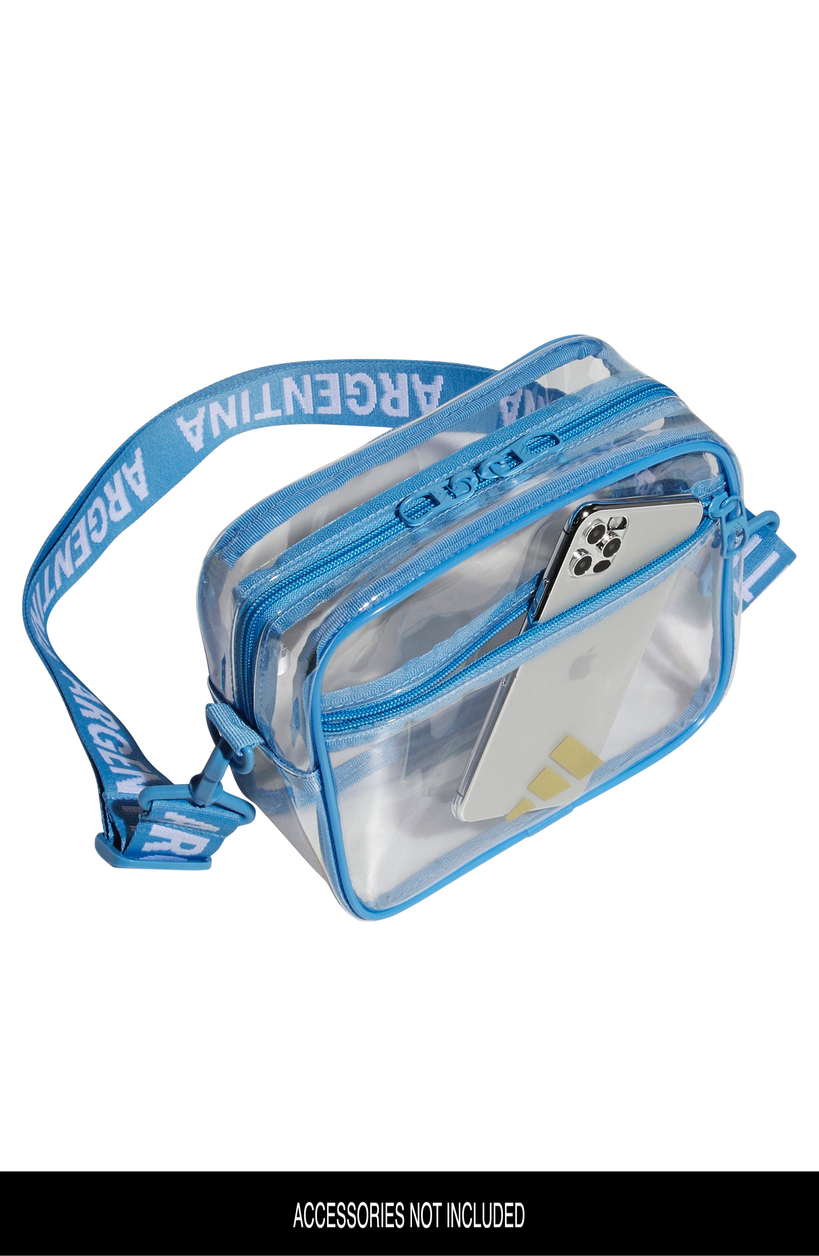 adidas Originals Argentina Clear Crossbody Bag, Alternate, color, 
