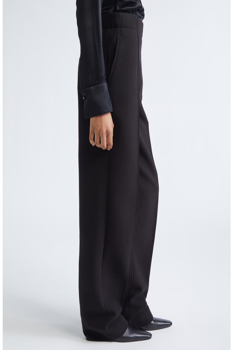 Zee High Waist Scuba Pants, Alternate, color, BLACK