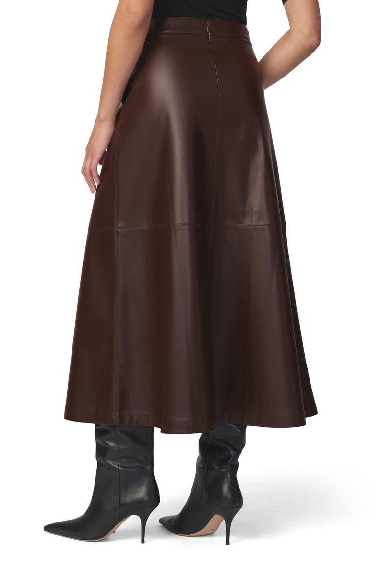The Tavi Faux Leather Maxi Skirt, Alternate, color, DARK CHOCOLATE